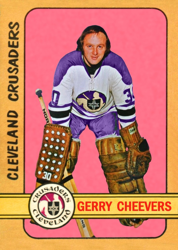 Gerry Cheevers Cleveland Crusaders Autographed WHA Hockey 8x10