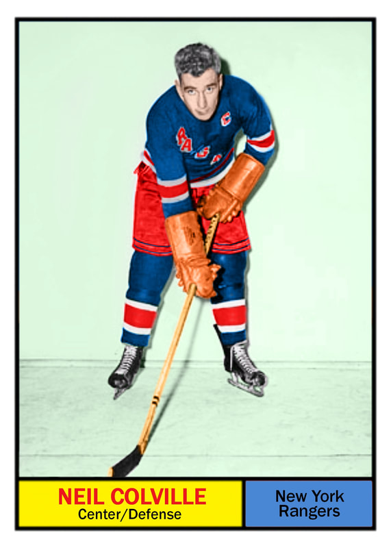 1963-64 Star Weekly Hockey Stars in Action Andy Bathgate HOF New York  Rangers