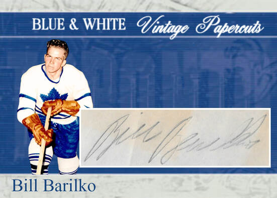 1940's Bill Barilko Signed Cut Signature Card. Hockey